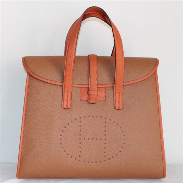 Best Hermes FeuDou Bag Light Coffee 509095